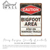 Personalized Caution Bigfoot Area Metal Sign - Rustic Home Decor, Perfect Gift for Adventure Lovers and Mythical Enthusiasts - Image 6