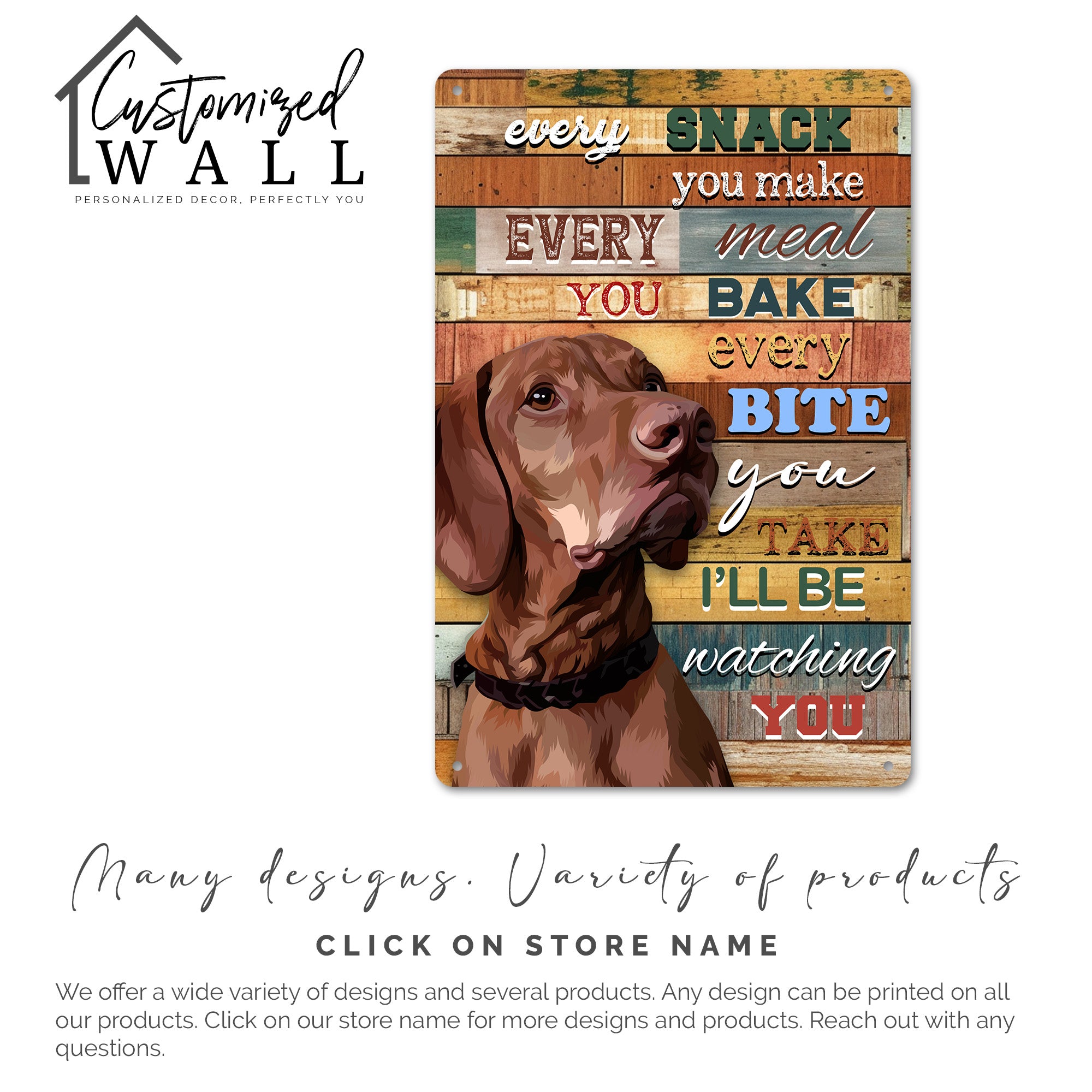 Personalized Dog Lover's Metal Sign - Custom Kitchen Decor, Rustic Home Art, Ideal Gift for Pet Owners and Dog Enthusiasts - Image 7