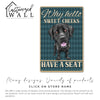 Personalized Sweet Cheeks Dog Metal Sign - Rustic Home Décor for Pet Lovers - Custom Name Option - Image 7