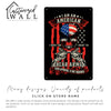 Personalized Patriotic Metal Sign with American Flag and Skull Graphic – Perfect for Gun Enthusiasts and Unique Gift Giving - Image 7