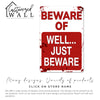 Personalized Funny Metal Sign - "Beware... Just Beware" - Rustic Home Decor with a Humorous Twist, Perfect for Gifting - Image 7
