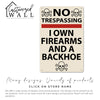 Personalized "No Trespassing" Metal Sign with Skulls and Bullet Holes – Perfect for Gun Owners and Humor Enthusiasts - Image 7