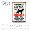 Personalized Distressed Metal Sign - Bold Vintage Design with German Shepherd Silhouette for Home & Property Protection - Image 6