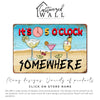 Personalized "It's 5 O'Clock Somewhere" Metal Sign - Perfect Handmade Beach-Themed Wall Decor for Home Bars and Gift-Giving - Image 6