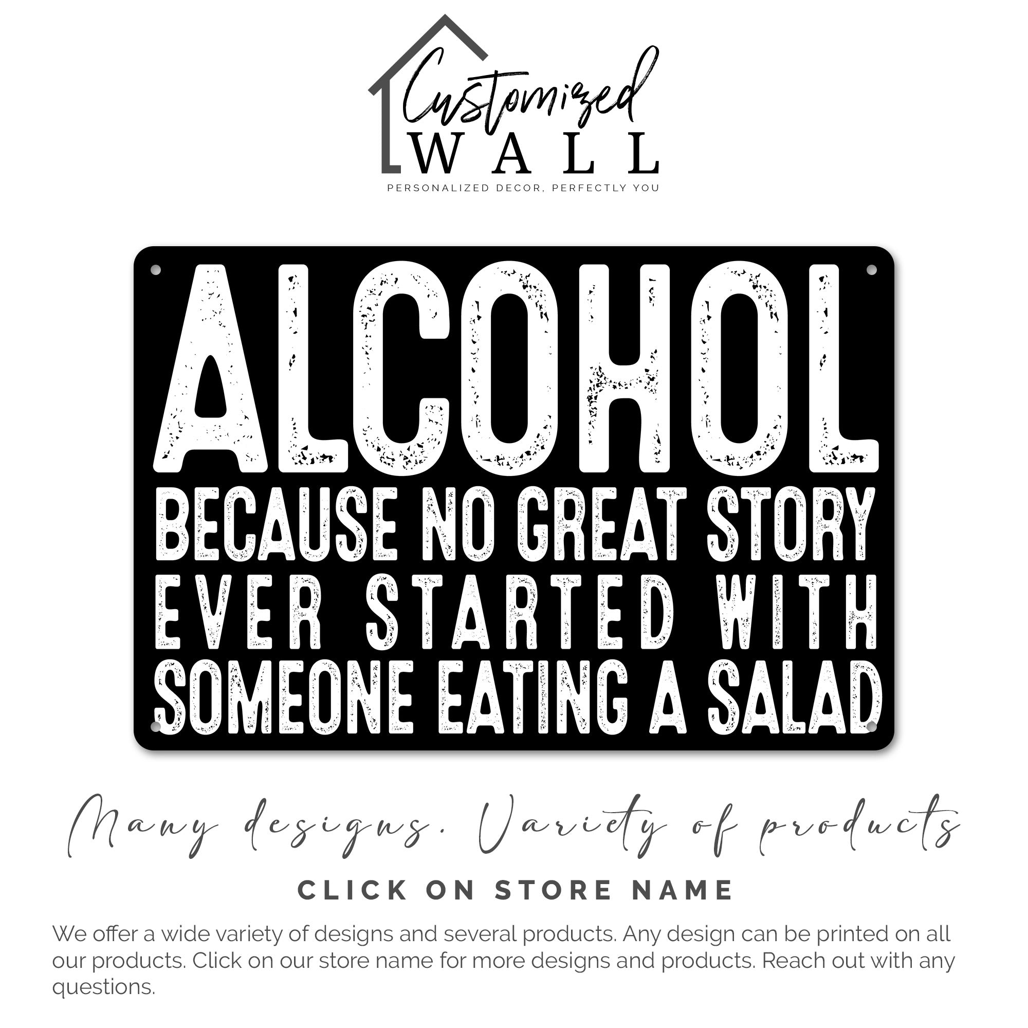 Personalized Rustic Metal Sign - Humorous Bar Decor with Customizable Message - Perfect Gift for Friends and Family - Image 7