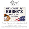 Personalized Baseball Dugout Metal Sign – Customizable Welcome Plaque with American Flag Design, Perfect for Sports Enthusiasts - Image 7