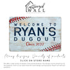 Personalized Baseball-Themed Metal Sign - "Welcome to [Name]'s Dugout" - Custom Sports Home Decor - Perfect Gift for Baseball Lovers - Image 6