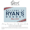 Personalized Baseball-Themed Metal Sign - "Welcome to [Name]'s Dugout" - Custom Sports Home Decor - Perfect Gift for Baseball Lovers - Image 7