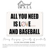 Personalized "All You Need is Love and Baseball" Rustic Metal Sign - Customizable Gift for Baseball Lovers - Image 7