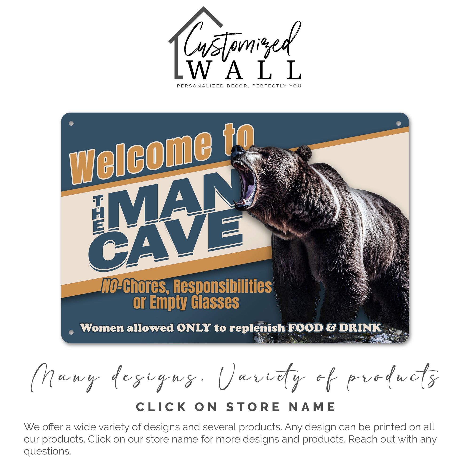 Personalized Rustic Metal Man Cave Sign – Customizable Retro Decor for Him, Perfect Gift for Birthdays, Father's Day, and More - Image 7