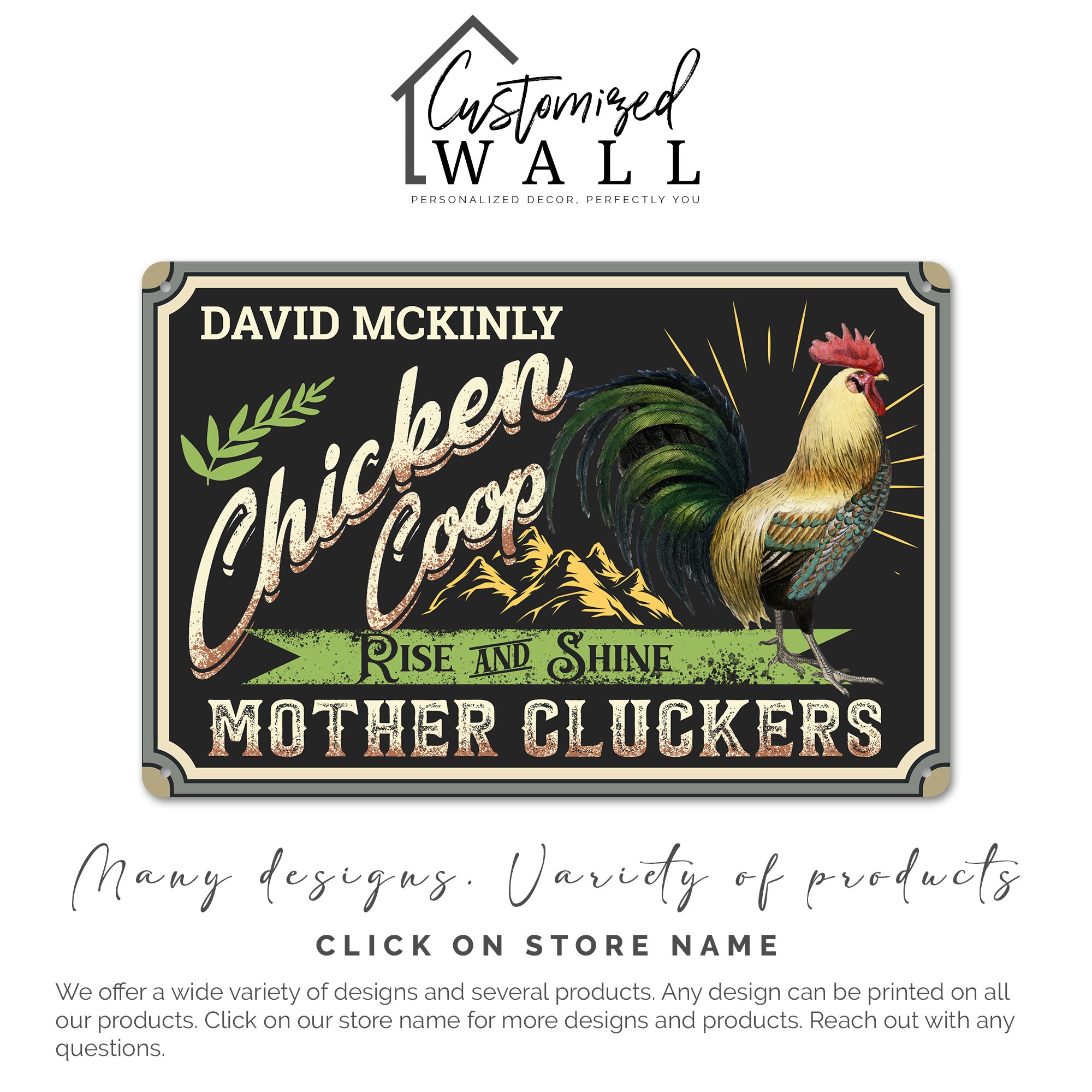 Personalized Rustic Chicken Coop Metal Sign – Custom Farmhouse Decor for Chicken Lovers, Perfect Gift for Mom or Dad - Image 7