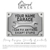 Personalized Grandpa's Garage Metal Sign - Humorous Handmade Gift for Dad or Grandpa's Workshop - Image 7