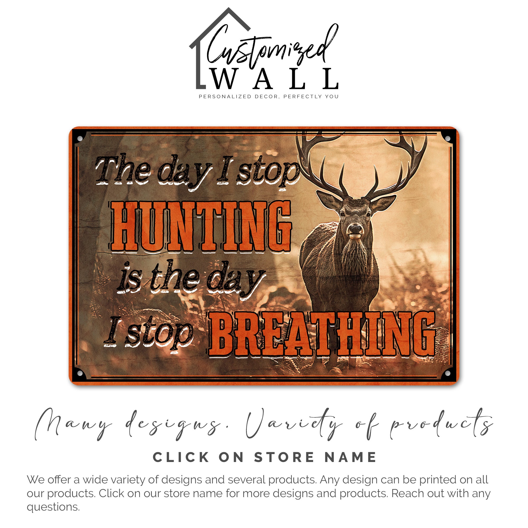 Personalized Rustic Metal Hunting Sign - Perfect for Passionate Hunters and Outdoor Enthusiasts - Image 7