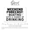 Personalized "Weekend Forecast: Boating with a Chance of Drinking" Metal Sign – Perfect Gift for Boat Lovers and Entertainers - Image 7