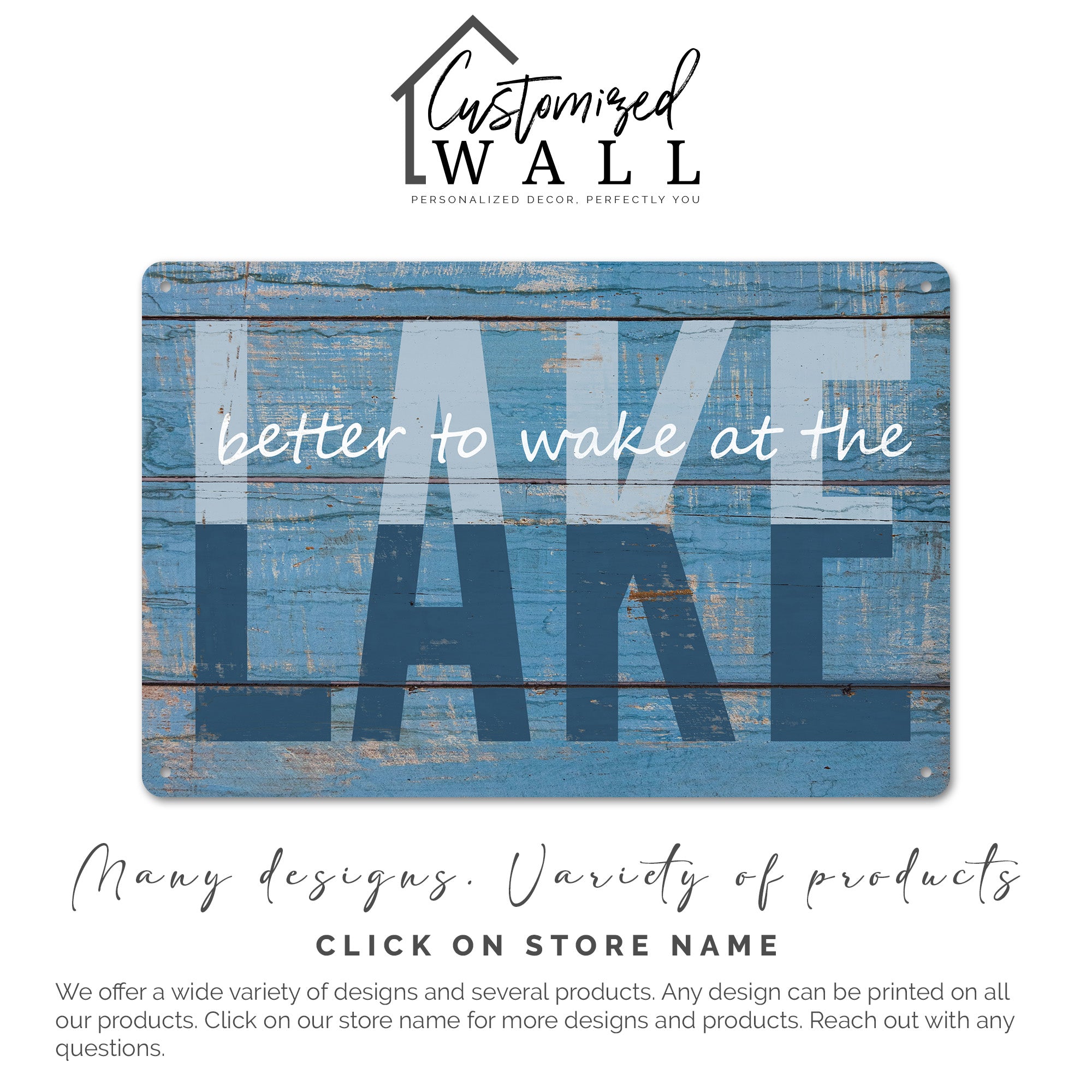 Personalized Rustic Lake-Themed Metal Sign - Perfect Handmade Gift for Outdoor Lovers and Lake House Decor - Image 7