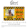 Personalized Dog and Gun Warning Metal Sign – Customizable with Your Pet's Name – Perfect Gift for Pet Owners and Security Enthusiasts - Image 4