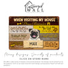 Personalized Pug Dog House Metal Sign - Custom Name Plaque for Pet Lovers, Handmade Décor for Dog Owners - Image 6