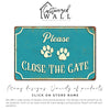 Personalized Handmade Metal "Please Close the Gate" Sign - Vintage Pet-Friendly Design with Custom Options - Image 6