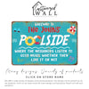 Personalized Poolside Metal Sign – Custom Family Name Plaque for Outdoor Fun & Music Lovers - Image 6