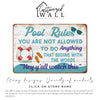 Personalized Pool Rules Metal Sign - Customizable Outdoor Decor for Fun-Inspired Poolside Gatherings - Image 6