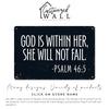 Personalized Inspirational Psalm 46:5 Metal Sign - Elegant Gift for Her, Sister, or Daughter - Custom Handmade Home Decor - Image 6