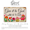 Elegant Personalized Metal Wall Sign - "Give it to God" Inspirational Floral Decor for Home, Office, or Gift - Image 6
