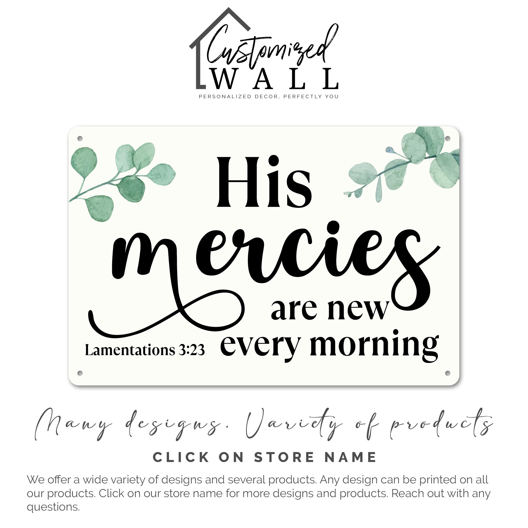 Personalized Rustic Lamentations 3:23 Metal Sign - Customizable Wall Decor for Inspirational Gifting - Image 7