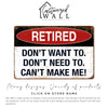 Customizable Retired Vintage Metal Sign - Perfect Personalized Gift for Retirement Celebrations - Image 6