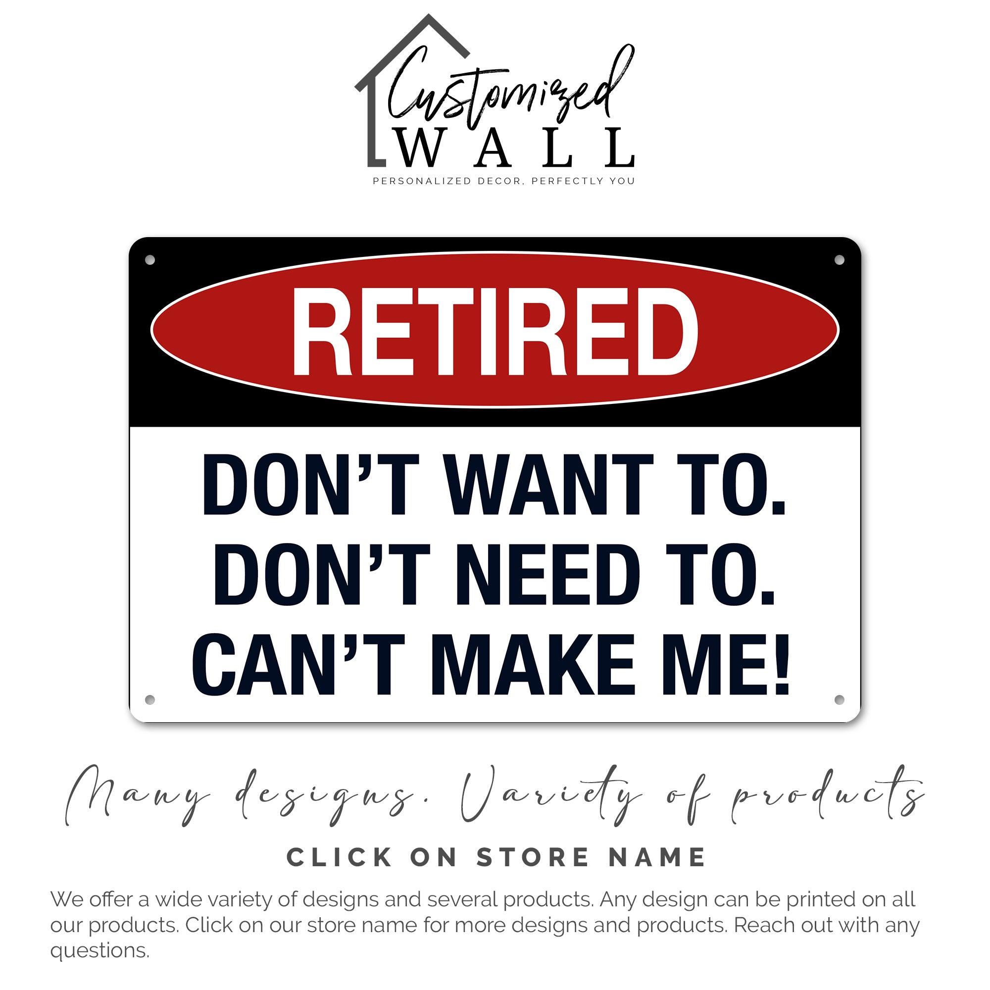 Customizable Retired Vintage Metal Sign - Perfect Personalized Gift for Retirement Celebrations - Image 7