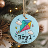 Personalized Kite-Themed Ceramic Ornament - Custom Name Keepsake for 2024 Celebrations - Image 4