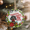 Personalized Dachshund Ceramic Ornament – Handmade Holiday Decoration with Festive Design & Customization Options for Perfect Gift Giving - Image 4