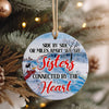 Personalized Sisters Ceramic Ornament - Handcrafted Winter Design for Heartfelt Holiday Gifting - Image 4