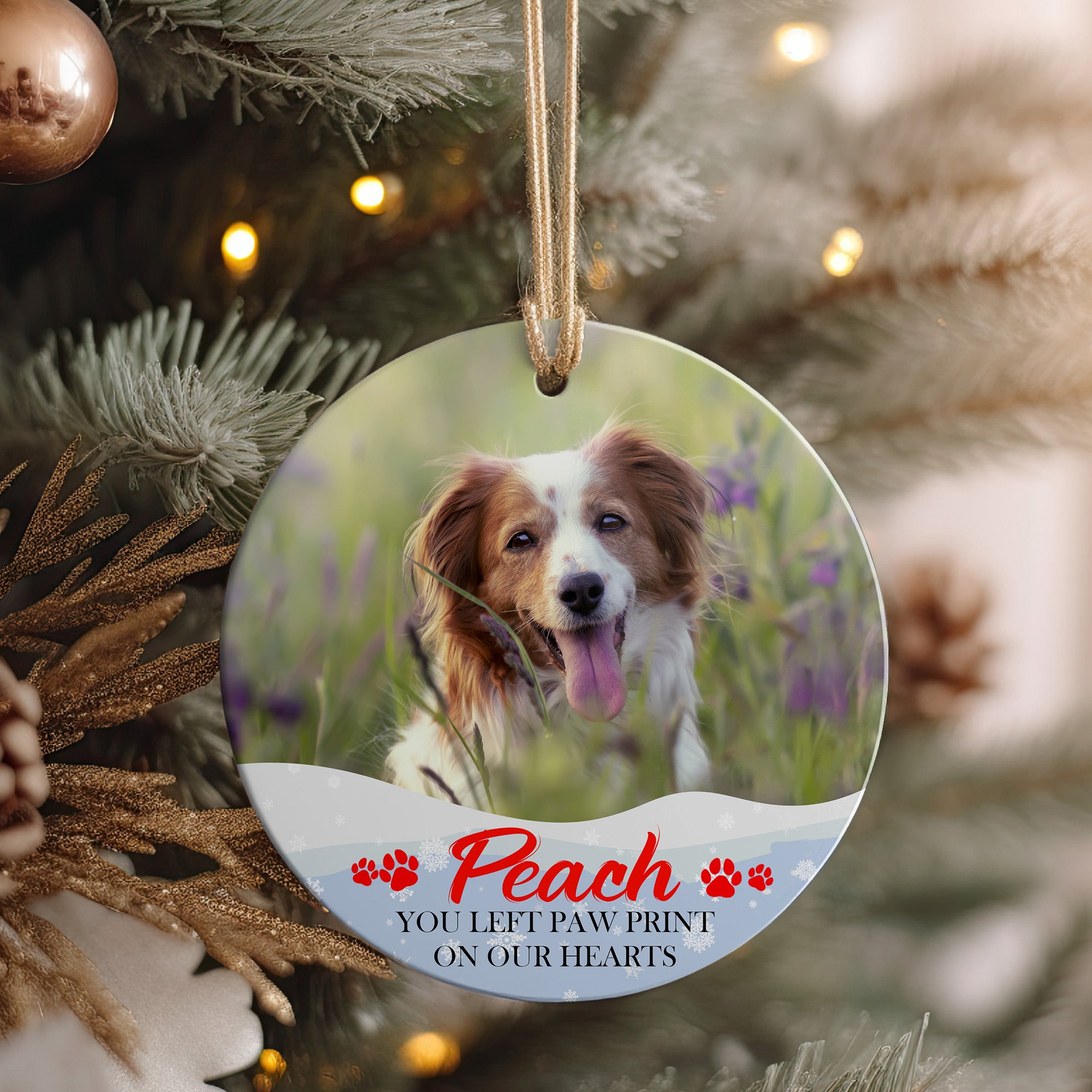 Personalized Pet Memorial Ceramic Ornament - Customizable Keepsake for Cherished Memories - Image 4