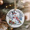 Personalized Snowman Ceramic Ornament – Handcrafted Holiday Decor, Custom Welcome Sign for Christmas Gifts & Winter Celebrations - Image 4