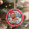 Personalized "Official Cookie Tester" Ceramic Ornament - Handcrafted Holiday Decor for Ultimate Festive Fun - Image 4