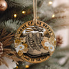 Personalized Ceramic Ornament - "Home of the Brave" Tribute with Military Boots and Floral Design - Image 4