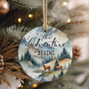 Personalized Ceramic Ornament - "The Adventure Begins" - Handcrafted Keepsake Gift for Nature Lovers - Image 4