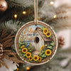 Personalized Sunflower and Birdhouse Ceramic Ornament – Inspirational Home Décor Gift with Customizable Message - Image 4