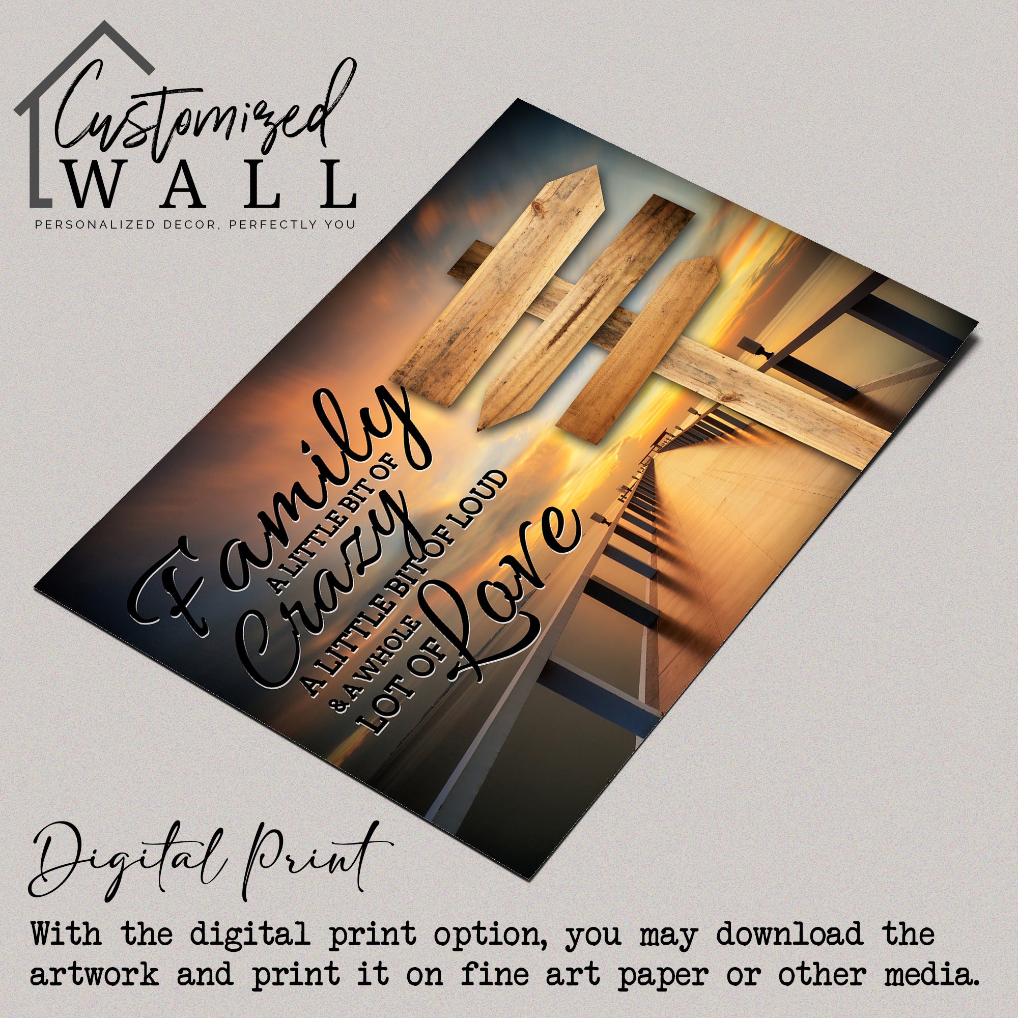 Personalized Family Quote Wrapped Canvas - Handmade Wall Art with Heartfelt Message, Perfect for Home Decor & Gift-Giving - Image 4