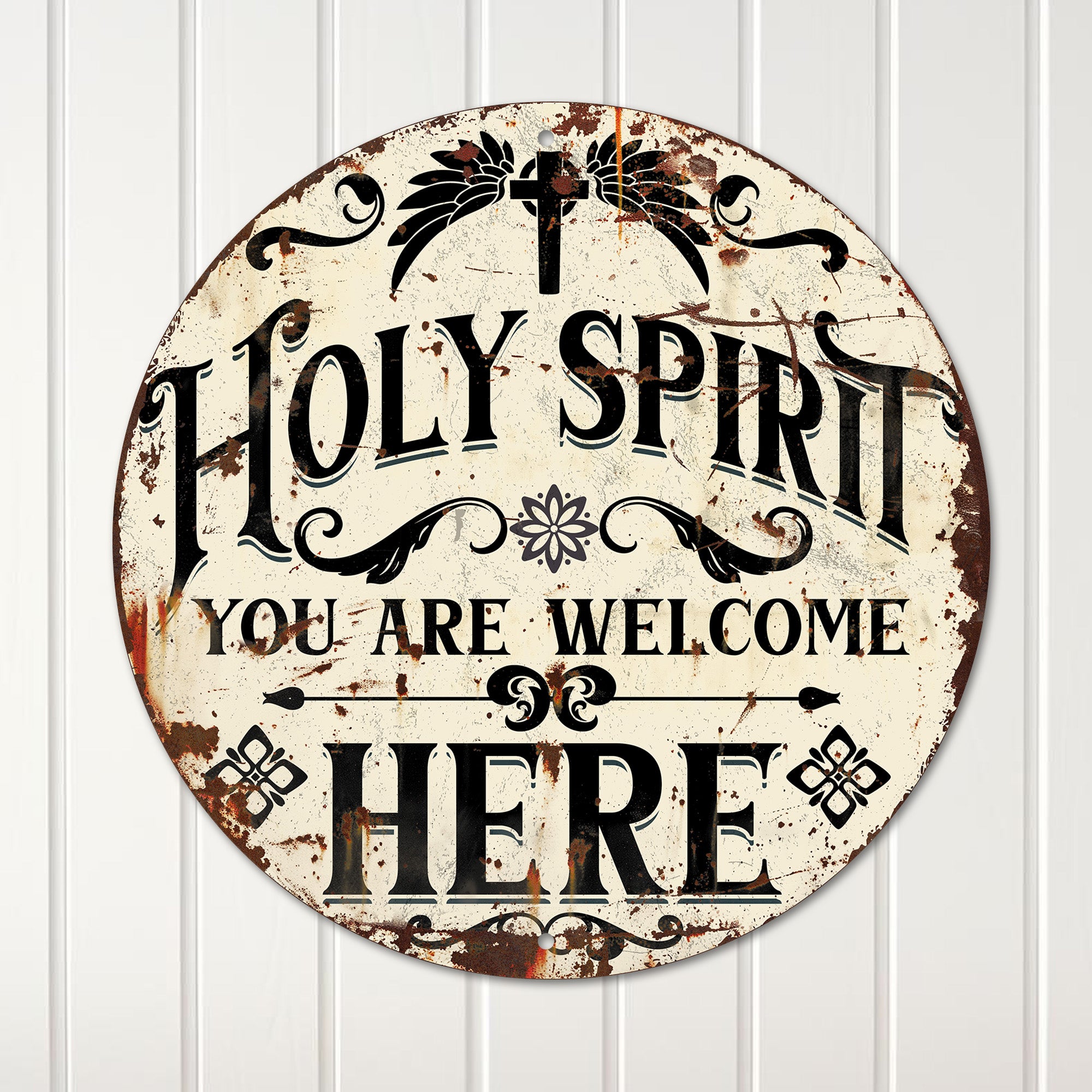 Personalized Holy Spirit Metal Sign - Inspirational Decor with Custom Options for Spiritual Homes and Gift-Giving - Image 4