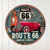 Personalized Route 66 Vintage Metal Sign - Customizable Road Trip Memorabilia for Classic Car Lovers - Image 4