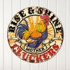 Personalized Rustic "Rise & Shine Mother Cluckers" Metal Sign – Vibrant Rooster Decor for Kitchens & Gift-Giving - Image 4