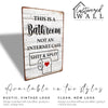 Rustic Bathroom Sign with Funny Quote | Personalized Metal Plaque for Bathroom Décor | Handmade Gift for Friends & Family - Image 3