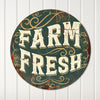Personalized Farm Fresh Metal Sign - Custom Handmade Round Wall Decor for Home & Gift-Giving - Image 4