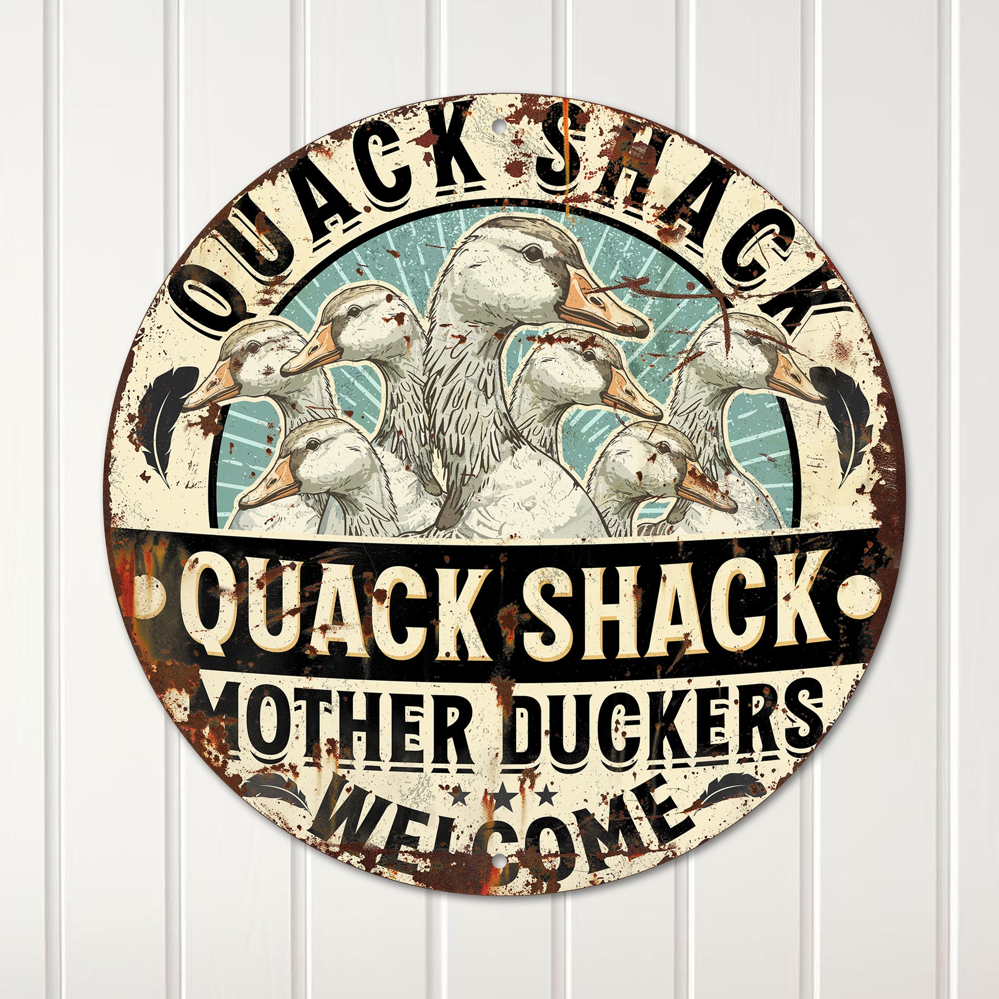 Personalized "Quack Shack" Metal Sign - Custom Duck-Themed Decor for Home, Garden, and Gift-Giving - Image 4