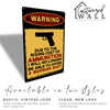 Personalized Metal Warning Sign - Customizable Humor Sign for Home, Office, or Garage Decor - Image 4