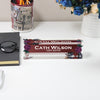 Personalized Floral Acrylic Desk Name Block - Elegant Custom Gift for Copy Editors & Professionals - Image 5