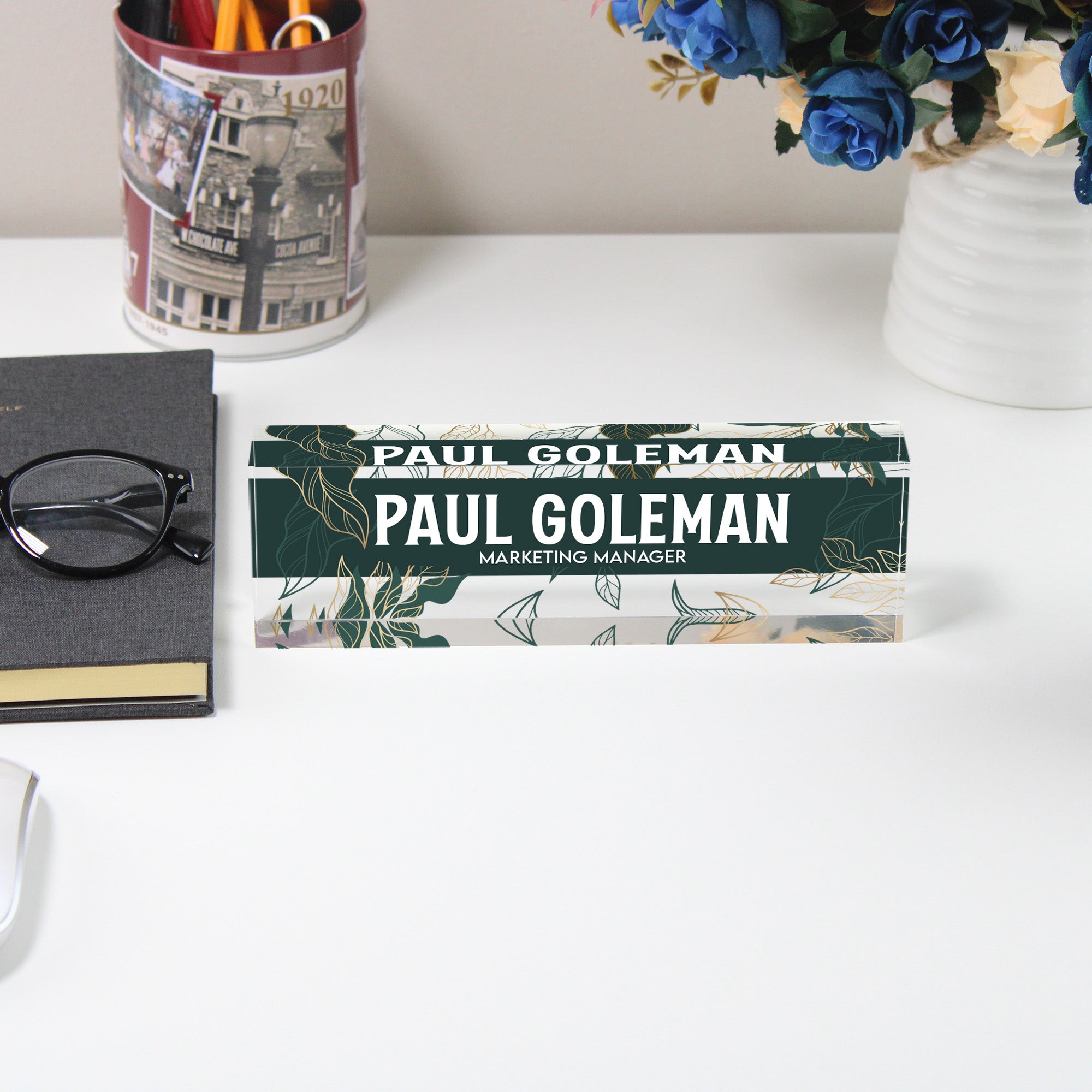 Personalized Acrylic Desk Nameplate - Custom Handmade Office Decor for Professionals & Gift Giving - Image 5