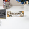 Personalized Floral Acrylic Desk Block Nameplate for Paralegals – Custom Office Decor and Perfect Gift for Legal Professionals - Image 5