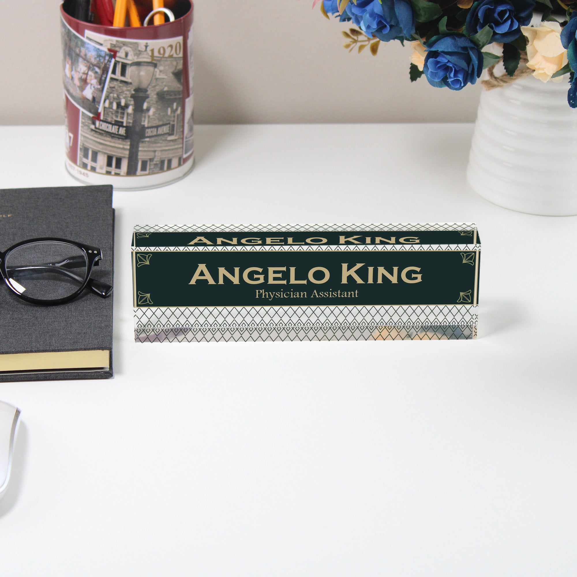 Personalized Acrylic Desk Name Plate – Elegant Handmade Design for Professionals and Gift-Giving - Image 5
